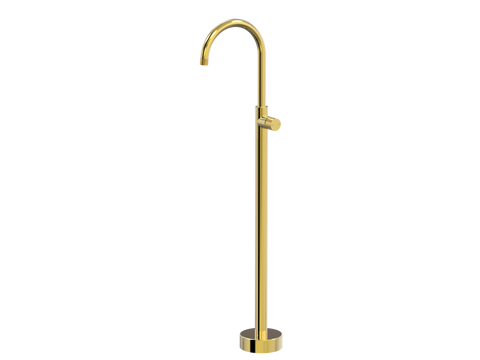 Tapware ParTaps IDK Floor Bath Filler Mixer - Gooseneck Colour: Gold Place & Palette