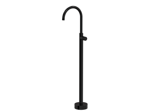 Tapware ParTaps IDK Floor Bath Filler Mixer - Gooseneck Colour: Midnight Black Place & Palette