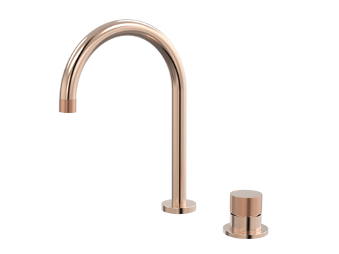 Tapware ParTaps IDK Hob Mixer Set Colour: Brushed Rose Gold Place & Palette