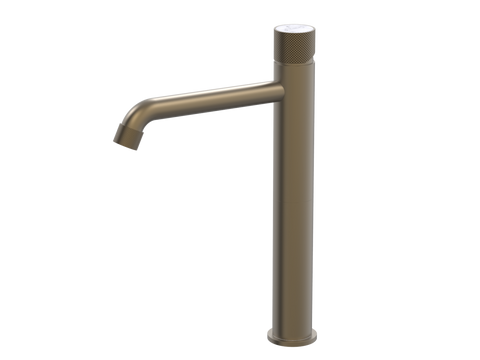 Tapware ParTaps IDK Marble Hob Basin Tower Mixer with Marble Colour: Antique Bronze Insert: Bianco Marble Place & Palette