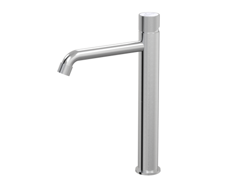 Tapware ParTaps IDK Marble Hob Basin Tower Mixer with Marble Colour: Brushed Chrome Insert: Bianco Marble Place & Palette