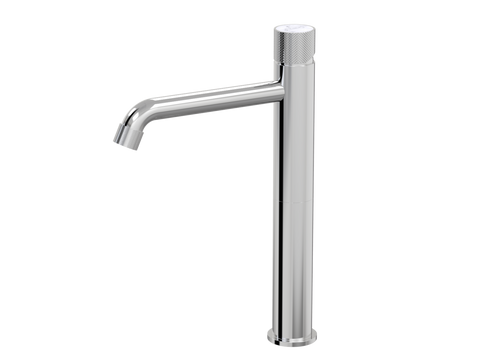 Tapware ParTaps IDK Marble Hob Basin Tower Mixer with Marble Colour: Chrome Insert: Bianco Marble Place & Palette