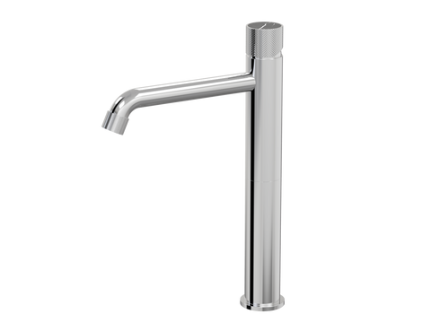 Tapware ParTaps IDK Marble Hob Basin Tower Mixer with Marble Colour: Chrome Insert: Nero Marble Place & Palette