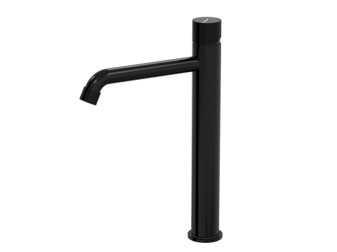 Tapware ParTaps IDK Marble Hob Basin Tower Mixer with Marble Colour: Midnight Black Insert: Nero Marble Place & Palette