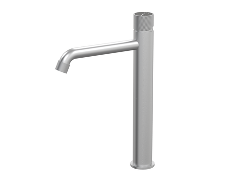 Tapware ParTaps IDK Marble Hob Basin Tower Mixer with Marble Colour: Satin Pearl Insert: Nero Marble Place & Palette