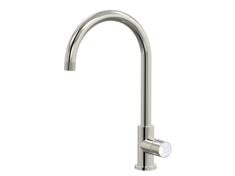 Tapware ParTaps IDK Marble Sink Gooseneck Mixer Colour: Luminick Insert: Bianco Marble Place & Palette