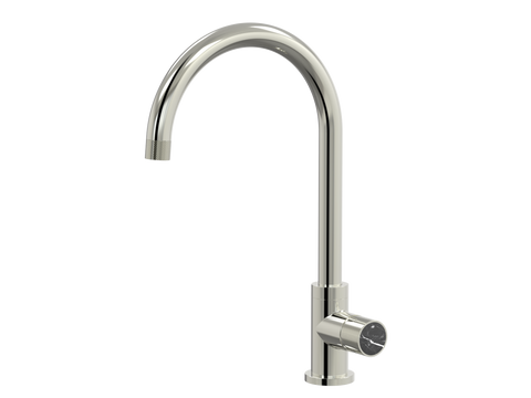 Tapware ParTaps IDK Marble Sink Gooseneck Mixer Colour: Luminick Insert: Nero Marble Place & Palette