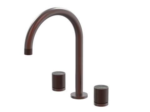 Tapware ParTaps IDK Marble Sink Set Hob Swivel Colour: Antique Copper Insert: Nero Marble Place & Palette