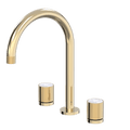 Tapware ParTaps IDK Marble Sink Set Hob Swivel Colour: Brass Gold Insert: Bianco Marble Place & Palette