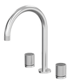 Tapware ParTaps IDK Marble Sink Set Hob Swivel Colour: Brushed Chrome Insert: Nero Marble Place & Palette