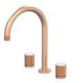 Tapware ParTaps IDK Marble Sink Set Hob Swivel Colour: Brushed Copper Insert: Bianco Marble Place & Palette