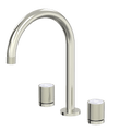 Tapware ParTaps IDK Marble Sink Set Hob Swivel Colour: Brushed Nickel Insert: Bianco Marble Place & Palette