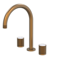 Tapware ParTaps IDK Marble Sink Set Hob Swivel Colour: Burnished Insert: Bianco Marble Place & Palette
