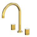 Tapware ParTaps IDK Marble Sink Set Hob Swivel Colour: Gold Insert: Bianco Marble Place & Palette