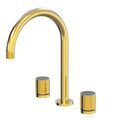 Tapware ParTaps IDK Marble Sink Set Hob Swivel Colour: Gold Insert: Nero Marble Place & Palette