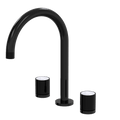 Tapware ParTaps IDK Marble Sink Set Hob Swivel Colour: Midnight Black Insert: Bianco Marble Place & Palette