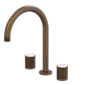 Tapware ParTaps IDK Marble Sink Set Hob Swivel Colour: Native Brass Insert: Bianco Marble Place & Palette