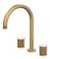 Tapware ParTaps IDK Marble Sink Set Hob Swivel Colour: Rumbled Brass Insert: Bianco Marble Place & Palette