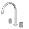 Tapware ParTaps IDK Marble Sink Set Hob Swivel Colour: Satin Pearl Insert: Nero Marble Place & Palette