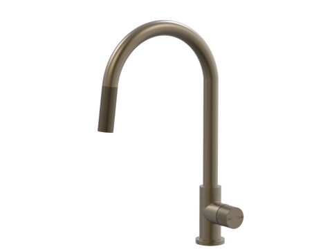 Tapware ParTaps IDK Sink Pull-Out Mixer Colour: Antique Bronze Style: Gooseneck Place & Palette