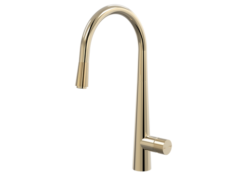 Tapware ParTaps IDK Sink Pull-Out Mixer Colour: Brass Gold Style: Original Place & Palette