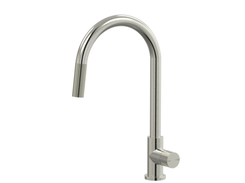 Tapware ParTaps IDK Sink Pull-Out Mixer Colour: Brushed Nickel Style: Gooseneck Place & Palette