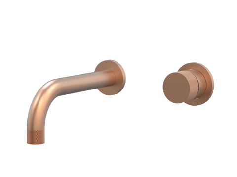 Tapware ParTaps IDK Wall Mixer Basin Set Outlet Colour: Brushed Copper Size: 160mm Place & Palette