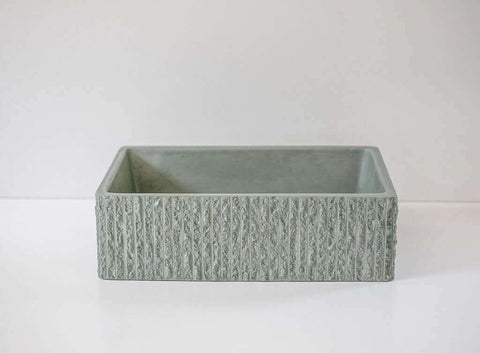 Basins Sticks & Stone Co Concrete Rectangle Rugged Basin Colour: Maleny Place & Palette