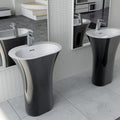 Basins Pietra Bianca Iceland Freestanding Basin Colour: Malibu Solid Place & Palette