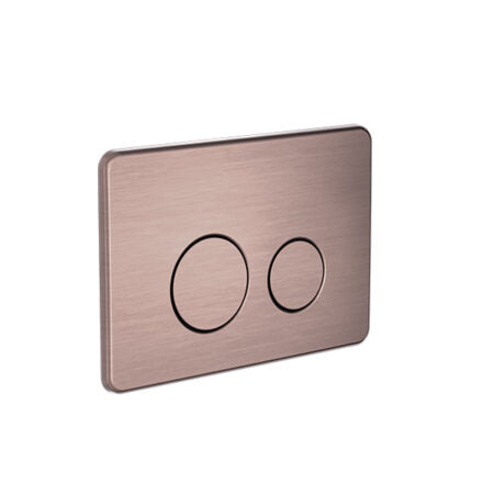 In Wall Toilet Push Flush Plate-Toilets-Nero-Brushed Bronze-place-and-palette