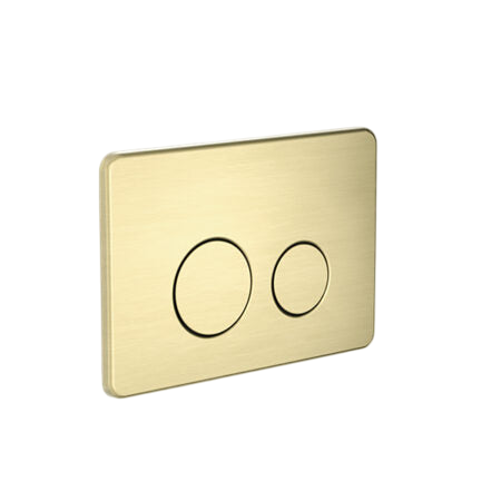 Toilets Nero In Wall Toilet Push Flush Plate Colour: Brushed Gold Place & Palette