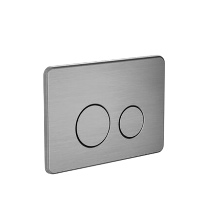 Toilets Nero In Wall Toilet Push Flush Plate Colour: Gun Metal Place & Palette