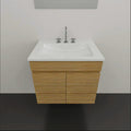 Vanities Timberline Indiana Wall Hung Vanity with Alpha Ceramic Top Size: L 600mm Place & Palette