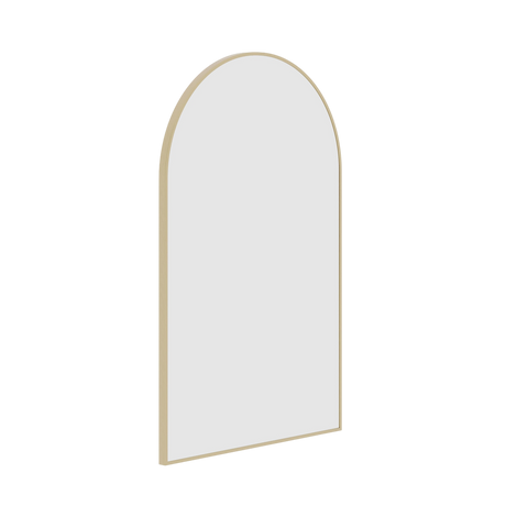 Mirrors Thermogroup Arch Framed Mirror Colour: Gold Demister: With Demister Place & Palette