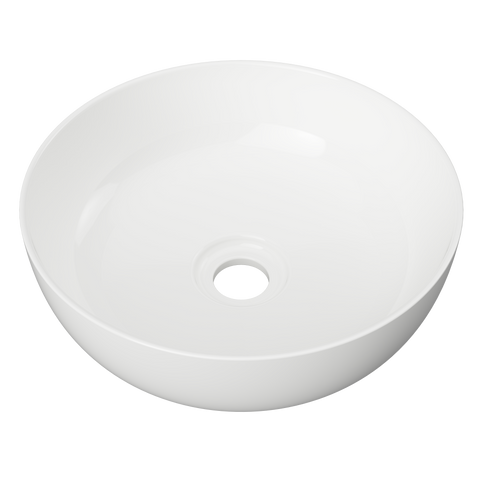 Jessie Ceramic Basin 320mm-Basins-Timberline-White Gloss-place-and-palette