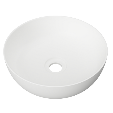 Jessie Ceramic Basin 320mm-Basins-Timberline-White Matte-place-and-palette