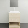 Kansas Floor Standing Vanity with Alpha Ceramic Top-Vanities-Timberline-L 600mm-place-and-palette