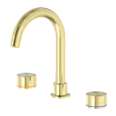 Tapware Nero Kara Basin Set Colour: Brushed Gold Place & Palette