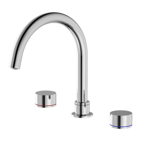 Tapware Nero Kara Bath Set Colour: Chrome Place & Palette