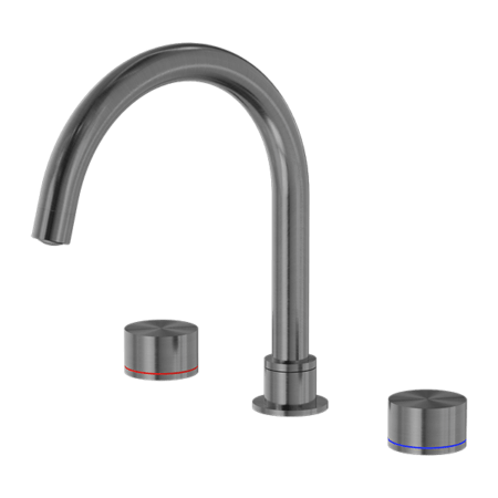 Tapware Nero Kara Bath Set Colour: Gun Metal Place & Palette