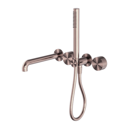 Showers Nero Kara Progressive Shower System Separate Plate With Spout Colour: Brushed Bronze Size: 230mm Place & Palette