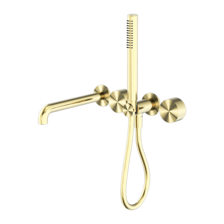 Showers Nero Kara Progressive Shower System Separate Plate With Spout Colour: Brushed Gold Size: 230mm Place & Palette