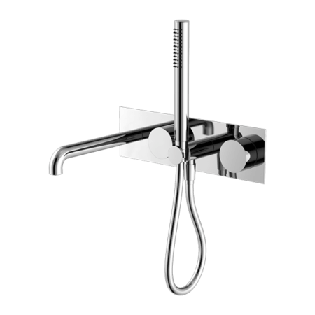 Showers Nero Kara Progressive Shower System With Spout Colour: Chrome Size: 230mm Place & Palette