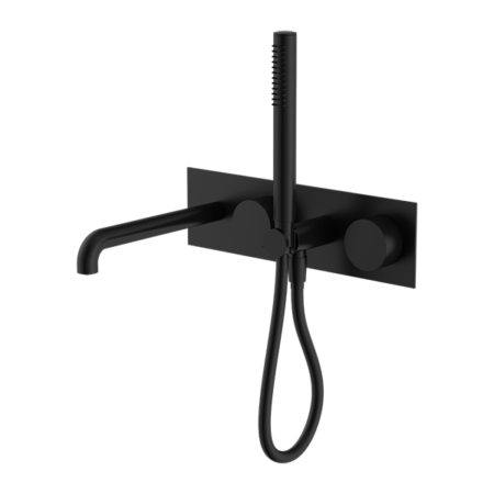 Showers Nero Kara Progressive Shower System With Spout Colour: Matte Black Size: 230mm Place & Palette