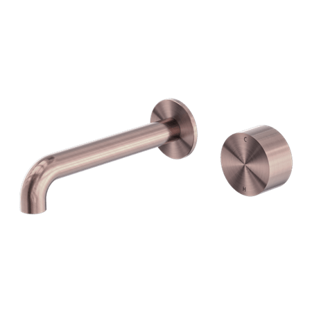 Tapware Nero Kara Progressive Wall Basin/Bath Set Colour: Brushed Bronze Size: 120mm Place & Palette