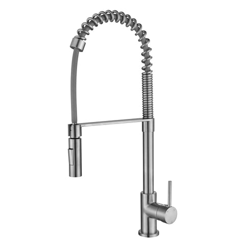 Tapware Modern National Kasper Spring Kitchen Mixer Colour: Pvd Brushed Nickel Place & Palette