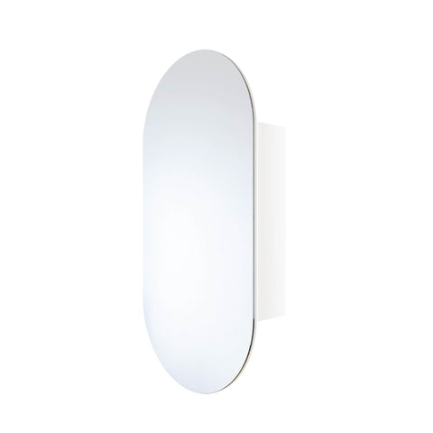 Mirrors Thermogroup Pill-Shaped Mirror Cabinet Colour: White Place & Palette