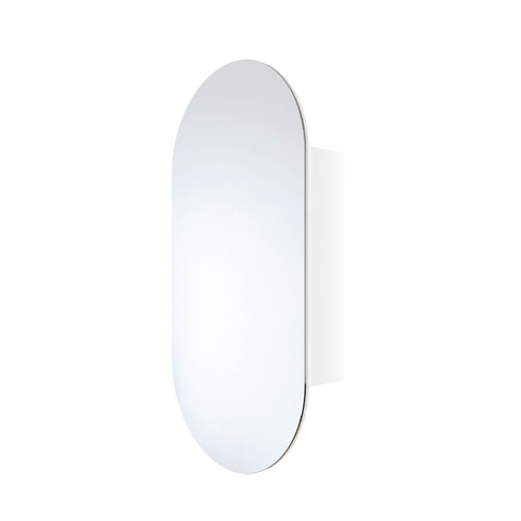 Mirrors Thermogroup Pill-Shaped Mirror Cabinet Colour: White Place & Palette