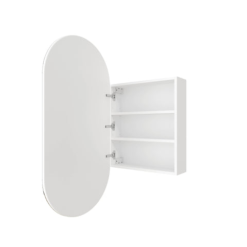 Mirrors Thermogroup Pill-Shaped Mirror Cabinet Colour: White Place & Palette