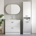 Lincoln Mirror Tallboy Wall Hung-Vanities-Timberline-W 450mm-place-and-palette